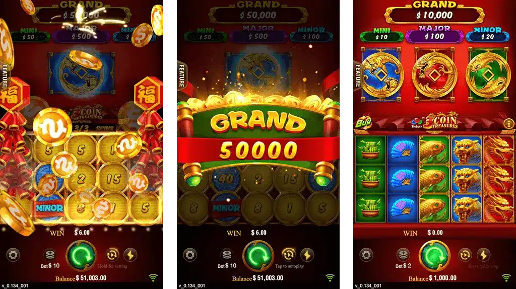 3 Coins 15Game Bonus